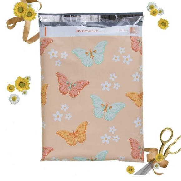 Butterflies 🦋 Poly Mailers 7.5x10.5 Pack of 25 - Picture 3 of 6